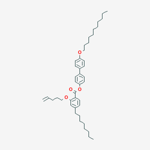 molecular formula C43H60O4 B371004 4'-(Undecyloxy)[1,1'-biphenyl]-4-yl 4-octyl-2-(4-pentenyloxy)benzoate 