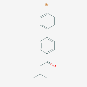 molecular formula C17H17BrO B371005 1-(4'-Bromo[1,1'-biphenyl]-4-yl)-3-methyl-1-butanone 