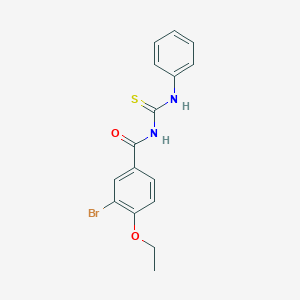 3-bromo-4-ethoxy-N-(phenylcarbamothioyl)benzamide