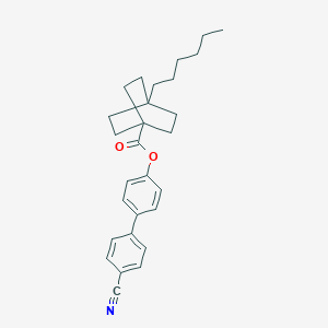 molecular formula C28H33NO2 B371006 4'-Cyano[1,1'-biphenyl]-4-yl 4-hexylbicyclo[2.2.2]octane-1-carboxylate 