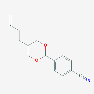 molecular formula C15H17NO2 B371008 4-[5-(3-Butenyl)-1,3-dioxan-2-yl]benzonitrile 