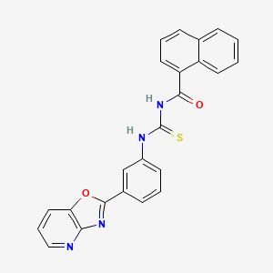 N-{[3-([1,3]oxazolo[4,5-b]pyridin-2-yl)phenyl]carbamothioyl}naphthalene-1-carboxamide