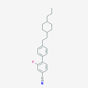 molecular formula C24H28FN B371009 2-Fluoro-4'-[2-(4-propylcyclohexyl)ethyl][1,1'-biphenyl]-4-carbonitrile 