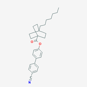 molecular formula C29H35NO2 B371011 4'-Cyano[1,1'-biphenyl]-4-yl 4-heptylbicyclo[2.2.2]octane-1-carboxylate 