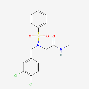 N~2~-(3,4-dichlorobenzyl)-N-methyl-N~2~-(phenylsulfonyl)glycinamide