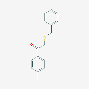 molecular formula C16H16OS B371017 2-(Benzylsulfanyl)-1-(4-methylphenyl)ethanone 