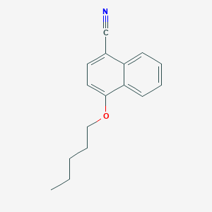 molecular formula C16H17NO B371018 4-(Pentyloxy)-1-naphthonitrile 
