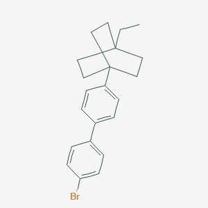 molecular formula C22H25Br B371021 1-(4'-Bromo[1,1'-biphenyl]-4-yl)-4-ethylbicyclo[2.2.2]octane 