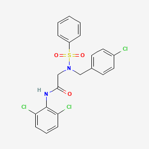 N~2~-(4-chlorobenzyl)-N-(2,6-dichlorophenyl)-N~2~-(phenylsulfonyl)glycinamide