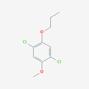 molecular formula C10H12Cl2O2 B371024 1,4-Dichloro-2-methoxy-5-propoxybenzene 