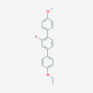 molecular formula C21H19FO2 B371027 1'-Fluoro-1''-ethoxy-1-methoxy-4,2':5',4''-terphenyl 