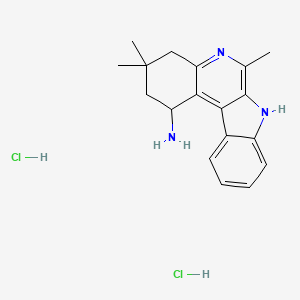 3,3,6-trimethyl-2,3,4,7-tetrahydro-1H-indolo[2,3-c]quinolin-1-amine dihydrochloride