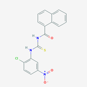 N-[(2-chloro-5-nitrophenyl)carbamothioyl]naphthalene-1-carboxamide