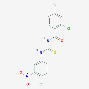 2,4-dichloro-N-[(4-chloro-3-nitrophenyl)carbamothioyl]benzamide