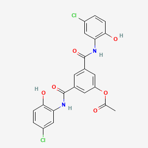 3,5-bis{[(5-chloro-2-hydroxyphenyl)amino]carbonyl}phenyl acetate