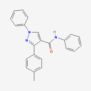 3-(4-methylphenyl)-N,1-diphenyl-1H-pyrazole-4-carboxamide