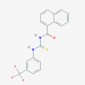 N-{[3-(trifluoromethyl)phenyl]carbamothioyl}naphthalene-1-carboxamide