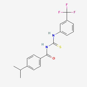 4-isopropyl-N-({[3-(trifluoromethyl)phenyl]amino}carbonothioyl)benzamide