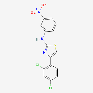 molecular formula C15H9Cl2N3O2S B3710399 4-(2,4-dichlorophenyl)-N-(3-nitrophenyl)-1,3-thiazol-2-amine 