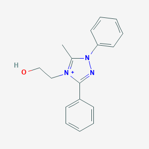 molecular formula C17H18N3O+ B371042 4-(2-hydroxyethyl)-5-methyl-1,3-diphenyl-1H-1,2,4-triazol-4-ium 