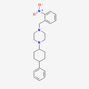 molecular formula C23H29N3O2 B3710437 1-(2-nitrobenzyl)-4-(4-phenylcyclohexyl)piperazine 