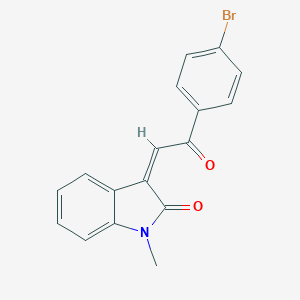 molecular formula C17H12BrNO2 B371046 3-(4-Bromophenacylidene)-1-methyl-2-indolinone CAS No. 846-98-0
