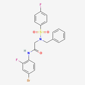 N~2~-benzyl-N~1~-(4-bromo-2-fluorophenyl)-N~2~-[(4-fluorophenyl)sulfonyl]glycinamide