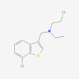 N-[(7-chloro-1-benzothien-3-yl)methyl]-N-(2-chloroethyl)-N-ethylamine