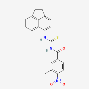 N-(1,2-dihydroacenaphthylen-5-ylcarbamothioyl)-3-methyl-4-nitrobenzamide