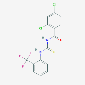 2,4-dichloro-N-{[2-(trifluoromethyl)phenyl]carbamothioyl}benzamide