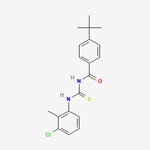 molecular formula C19H21ClN2OS B3710531 4-tert-butyl-N-[(3-chloro-2-methylphenyl)carbamothioyl]benzamide 