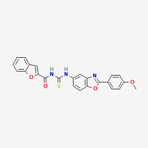 1-(1-BENZOFURAN-2-CARBONYL)-3-[2-(4-METHOXYPHENYL)-1,3-BENZOXAZOL-5-YL]THIOUREA