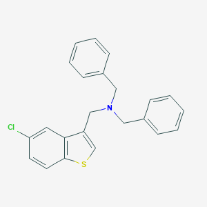 N,N-dibenzyl(5-chloro-1-benzothien-3-yl)methanamine