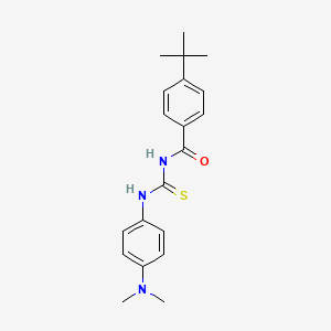 molecular formula C20H25N3OS B3710575 4-tert-butyl-N-[[4-(dimethylamino)phenyl]carbamothioyl]benzamide 