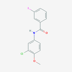 molecular formula C14H11ClINO2 B3710648 N-(3-chloro-4-methoxyphenyl)-3-iodobenzamide 