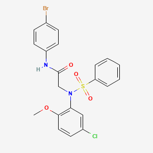 N~1~-(4-bromophenyl)-N~2~-(5-chloro-2-methoxyphenyl)-N~2~-(phenylsulfonyl)glycinamide