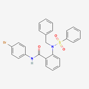 2-[benzyl(phenylsulfonyl)amino]-N-(4-bromophenyl)benzamide