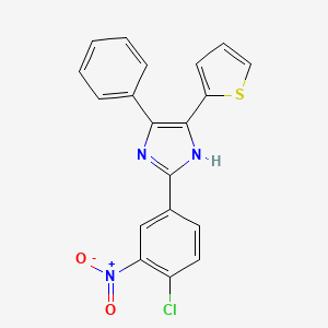 2-(4-chloro-3-nitrophenyl)-4-phenyl-5-(2-thienyl)-1H-imidazole