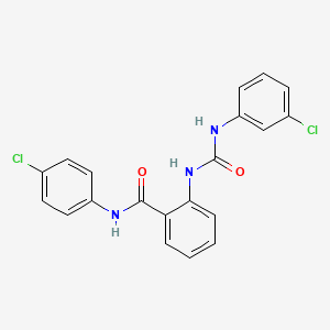 2-{[(3-CHLOROANILINO)CARBONYL]AMINO}-N~1~-(4-CHLOROPHENYL)BENZAMIDE