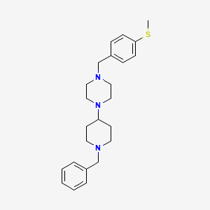 1-(1-BENZYLPIPERIDIN-4-YL)-4-{[4-(METHYLSULFANYL)PHENYL]METHYL}PIPERAZINE