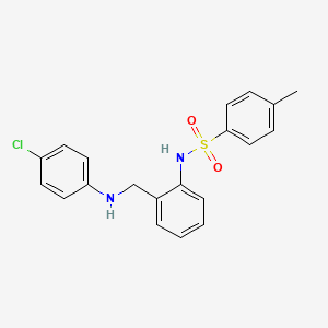 N-(2-{[(4-CHLOROPHENYL)AMINO]METHYL}PHENYL)-4-METHYLBENZENE-1-SULFONAMIDE