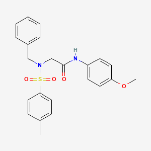 molecular formula C23H24N2O4S B3710766 2-(N-BENZYL4-METHYLBENZENESULFONAMIDO)-N-(4-METHOXYPHENYL)ACETAMIDE 