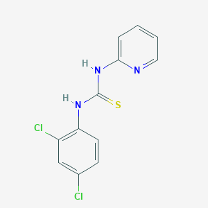 molecular formula C12H9Cl2N3S B371077 N-(2,4-dichlorophenyl)-N'-pyridin-2-ylthiourea 