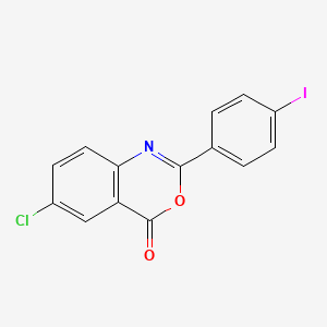 molecular formula C14H7ClINO2 B3710778 6-chloro-2-(4-iodophenyl)-4H-3,1-benzoxazin-4-one 