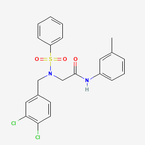 N~2~-(3,4-dichlorobenzyl)-N-(3-methylphenyl)-N~2~-(phenylsulfonyl)glycinamide