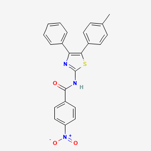 N-[5-(4-methylphenyl)-4-phenyl-1,3-thiazol-2-yl]-4-nitrobenzamide