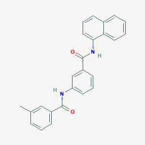 3-methyl-N-{3-[(1-naphthylamino)carbonyl]phenyl}benzamide