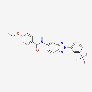 4-ethoxy-N-{2-[3-(trifluoromethyl)phenyl]-2H-1,2,3-benzotriazol-5-yl}benzamide