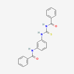 molecular formula C21H17N3O2S B3710959 N-({3-[(phenylcarbonyl)amino]phenyl}carbamothioyl)benzamide 