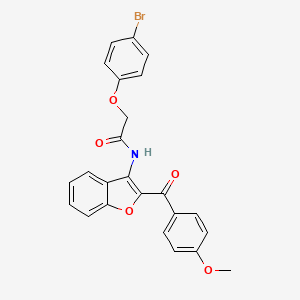 2-(4-bromophenoxy)-N-[2-(4-methoxybenzoyl)-1-benzofuran-3-yl]acetamide